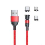 Cablu USB magnetic 3 în 1 cu rotație de 540°