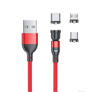Cablu USB magnetic 3 în 1 cu rotație de 540°
