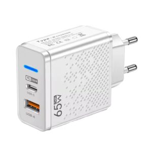 Încărcător rapid 65W cu porturi USB și Type-C