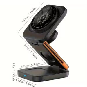Încărcător wireless 3 în 1 pliabil