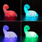 Lampă de noapte dinozaur pentru copii cu iluminare ambientală