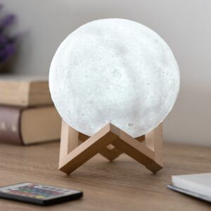 Lampă LED Reîncărcabilă Lună Moondy InnovaGoods – RGB 16 Culori