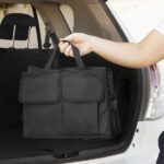 Organizator pliabil portbagaj auto Carry InnovaGoods cu 3 compartimente
