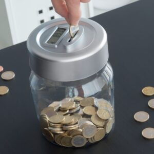 Pușculiță digitală Savny InnovaGoods cu contor LCD
